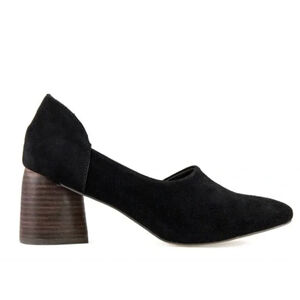 Sbicca Suede Leather Volin Mule Stacked Block Heel Cutout Booties Shoes SIZE 8